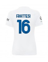 Inter Milan Davide Frattesi #16 Venkovní Dres pro Dámské 2023-24 Krátký Rukáv